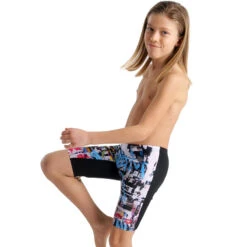 Arena - Boys Placement Jammer - Black/Multi