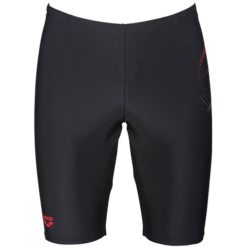 Arena - Flow Mens Jammers - Black/Red - Image 10