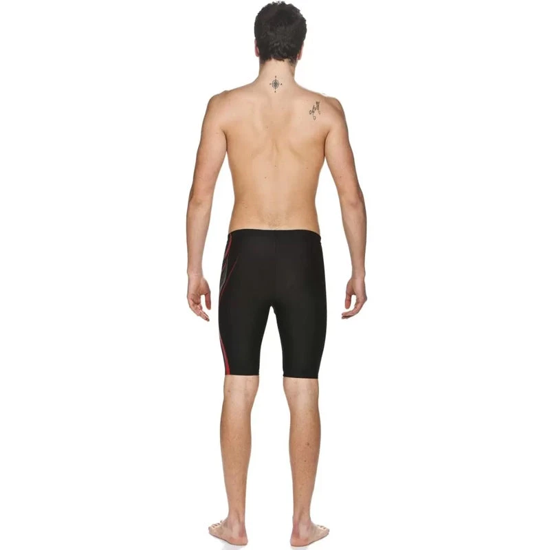 Arena - Flow Mens Jammers - Black/Red - Image 3