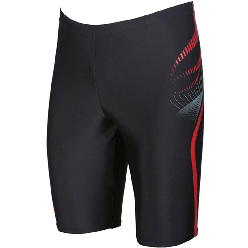 Arena - Flow Mens Jammers - Black/Red - Image 7