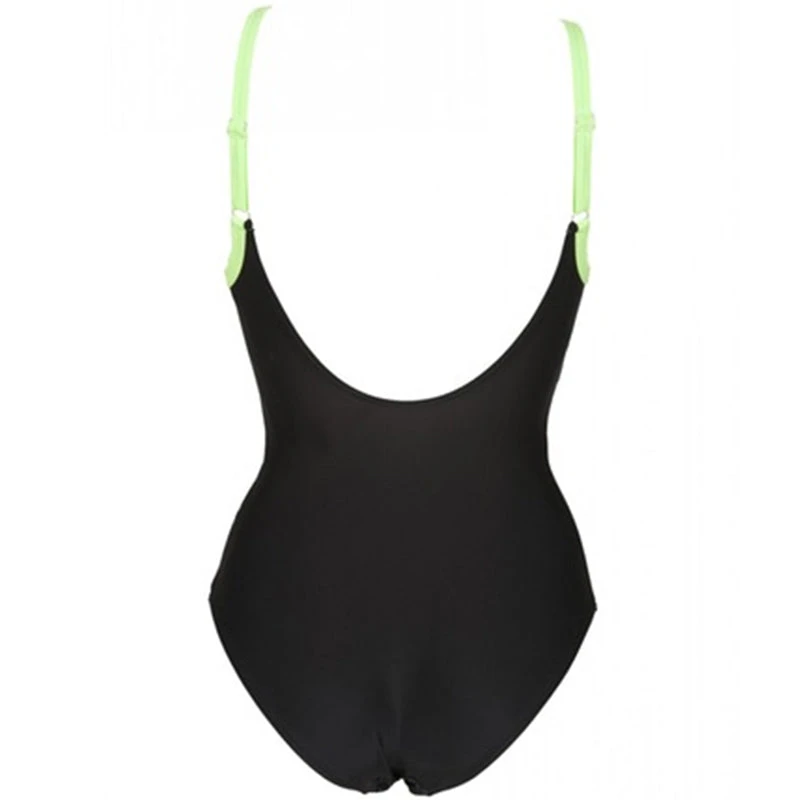 Arena - Hoya U-Back Ladies Bodylift Swimsuit - Black/Shiny Green - Image 7