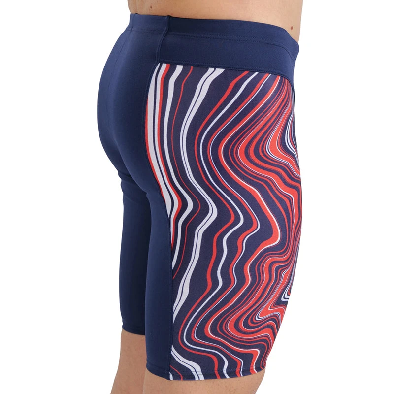 Arena - Mens Marbled Jammer - Navy/Red/Multi - Image 5