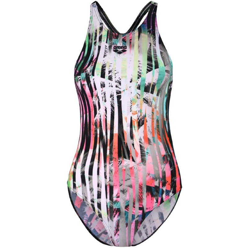 Arena - One Riviera Racerback Ladies Swimsuit - Black/Multi - Image 4