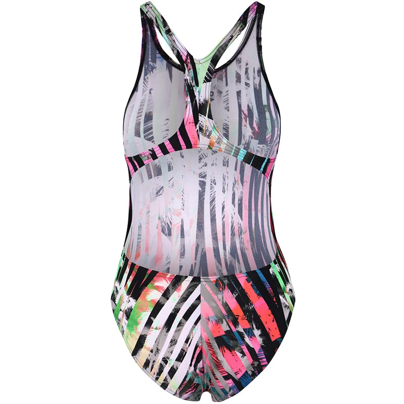 Arena - One Riviera Racerback Ladies Swimsuit - Black/Multi - Image 5