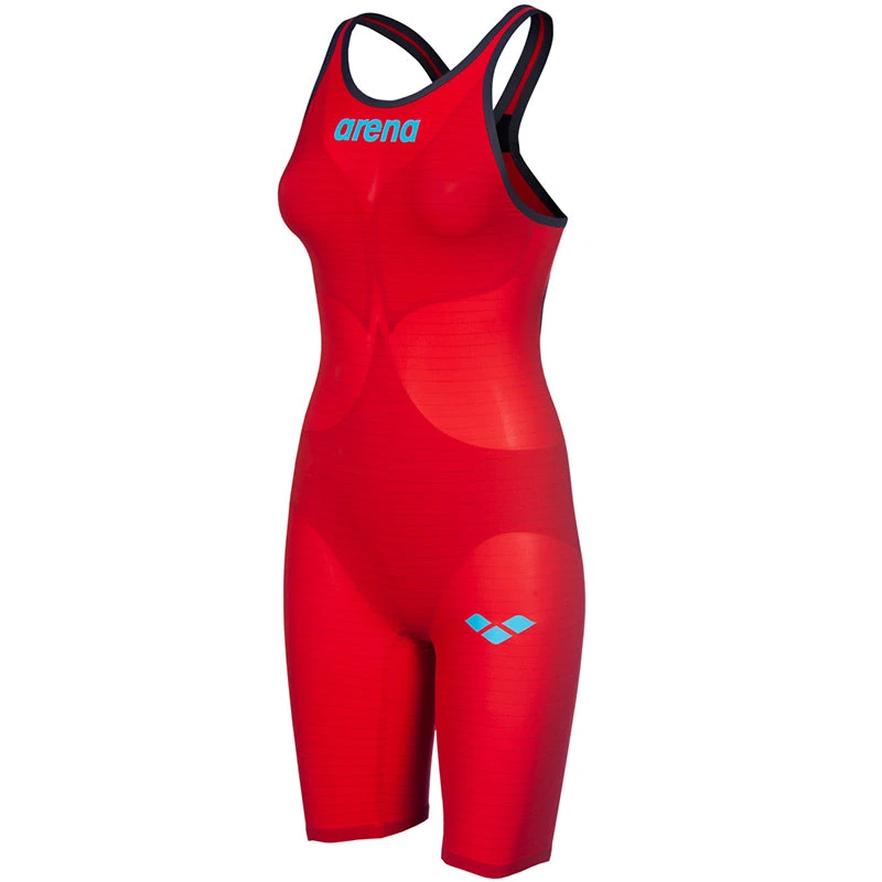 Arena - Women's Powerskin Carbon-AIR² Open Back - Red/Blue - Image 10