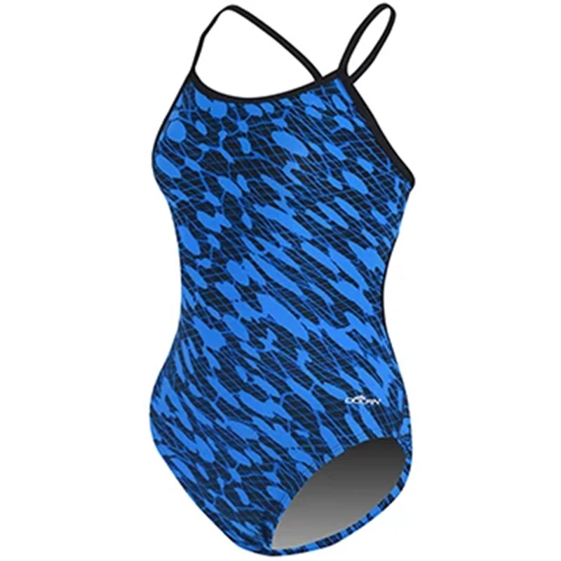 Dolfin - Poly Fusion Matrix String Back Swimsuit - Blue - Image 4