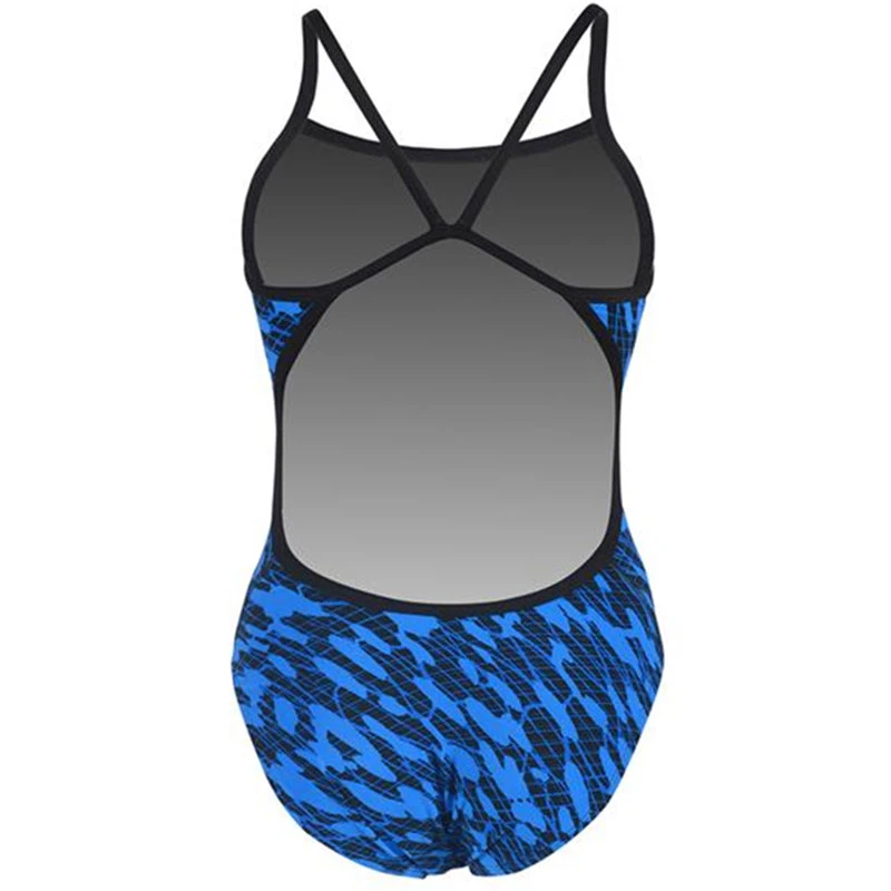 Dolfin - Poly Fusion Matrix String Back Swimsuit - Blue - Image 5