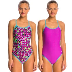 Dolfin - Element Reversible String Back One Piece Swimsuit