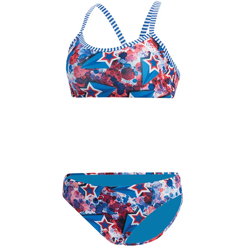Dolfin Uglies - Liberty Two-Piece Workout Bikini Set (Red/White/Blue) - Image 2