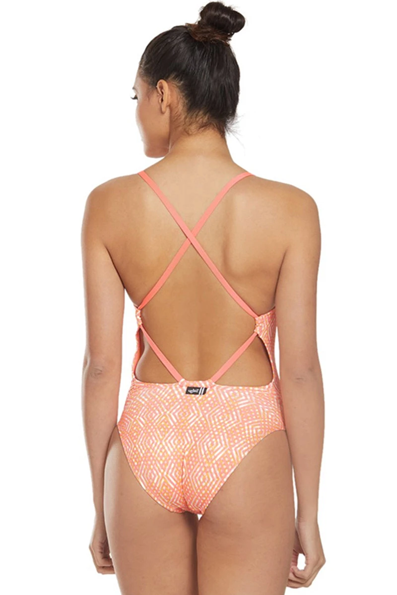 Dolfin Uglies - Revibe Roxie Coral Diamond Back One Piece Swimsuit - Image 8