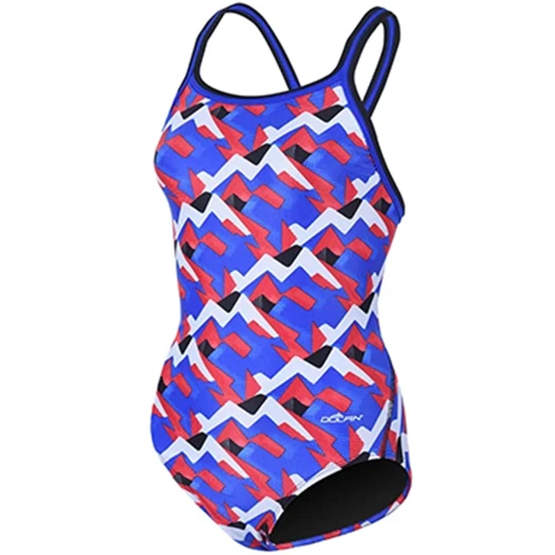 Dolfin - XtraSleek Eco Denali DBX Back Swimsuit - Red/White/Blue - Image 3