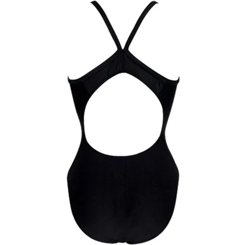 Dolfin - XtraSleek Team Solid Black V-2 Back One Piece Swimsuit - Image 4