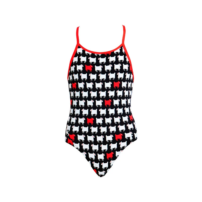 Funkita - Angry Ram - Girls Diamond Back One Piece - Image 2