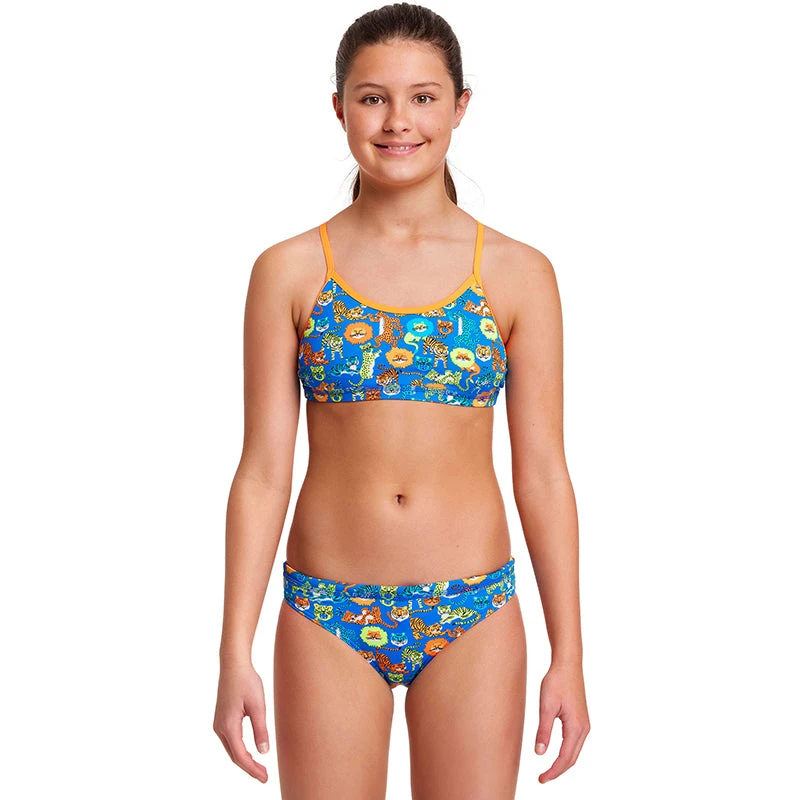 Funkita - Big Cat Bash - Girls Racerback Two Piece