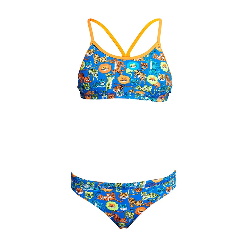 Funkita - Big Cat Bash - Girls Racerback Two Piece - Image 2
