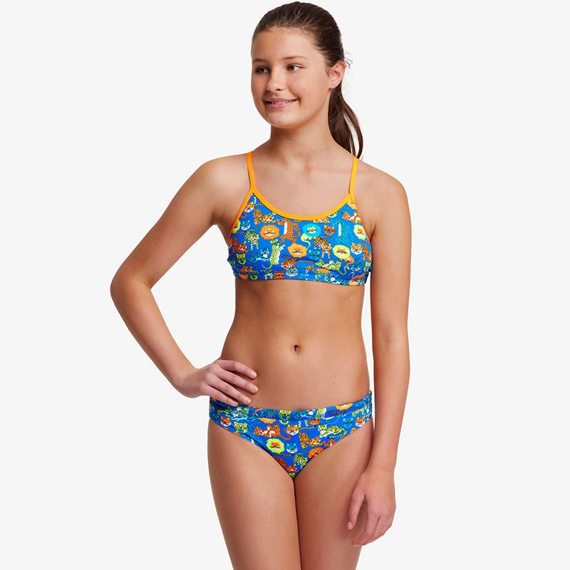 Funkita - Big Cat Bash - Girls Racerback Two Piece - Image 5