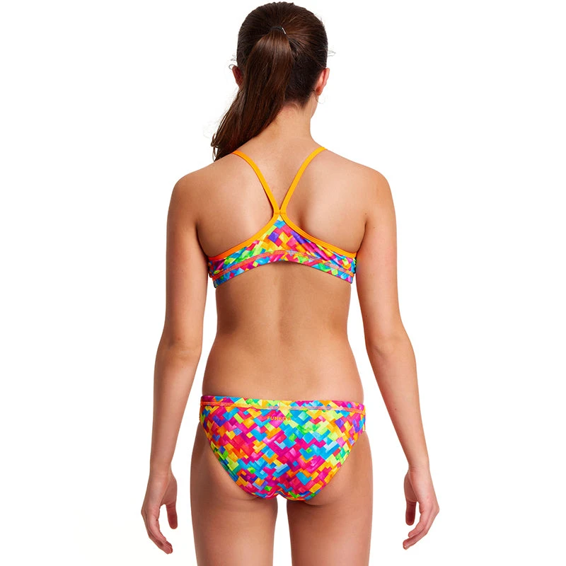 Funkita - Stroke Rate - Girls Racerback Two Piece - Image 3
