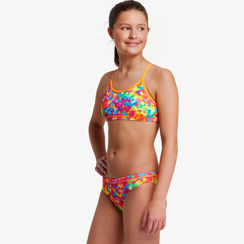 Funkita - Stroke Rate - Girls Racerback Two Piece - Image 5