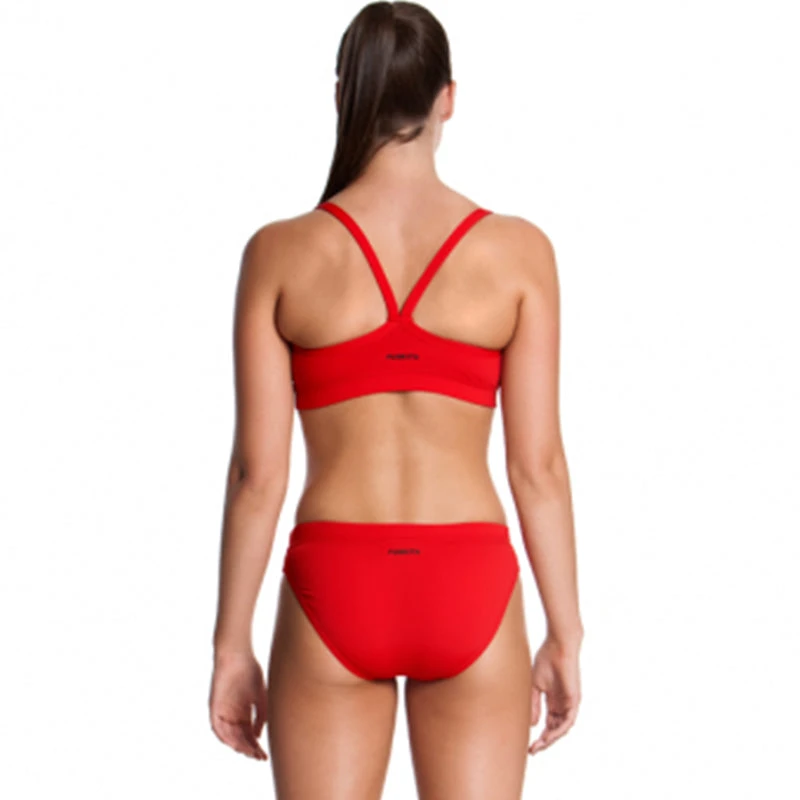 Funkita - Still Red - Ladies Sports Bikini Top - Image 2