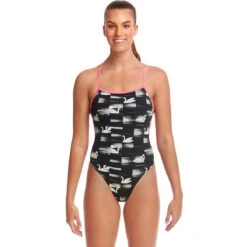 Funkita - Black Swan - Ladies Twisted One Piece