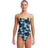 Funkita - Bone Head - Girls Single Strap One Piece