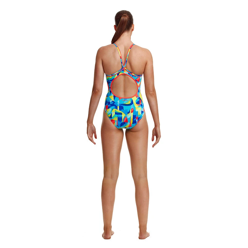 Funkita - Brushed Up - Ladies Diamond Back One Piece - Image 3