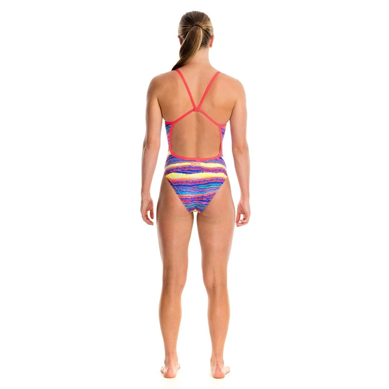 Funkita - Crystal Wave - Girls Single Strap One Piece - Image 3
