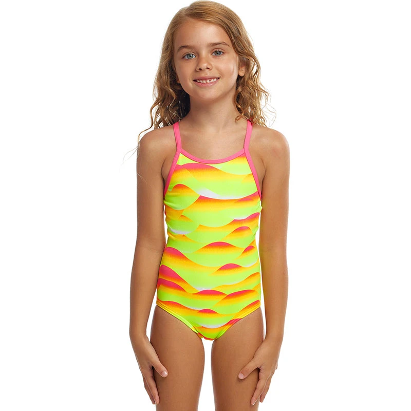 Funkita - Custard Tart - Toddler Girls Eco Printed One Piece