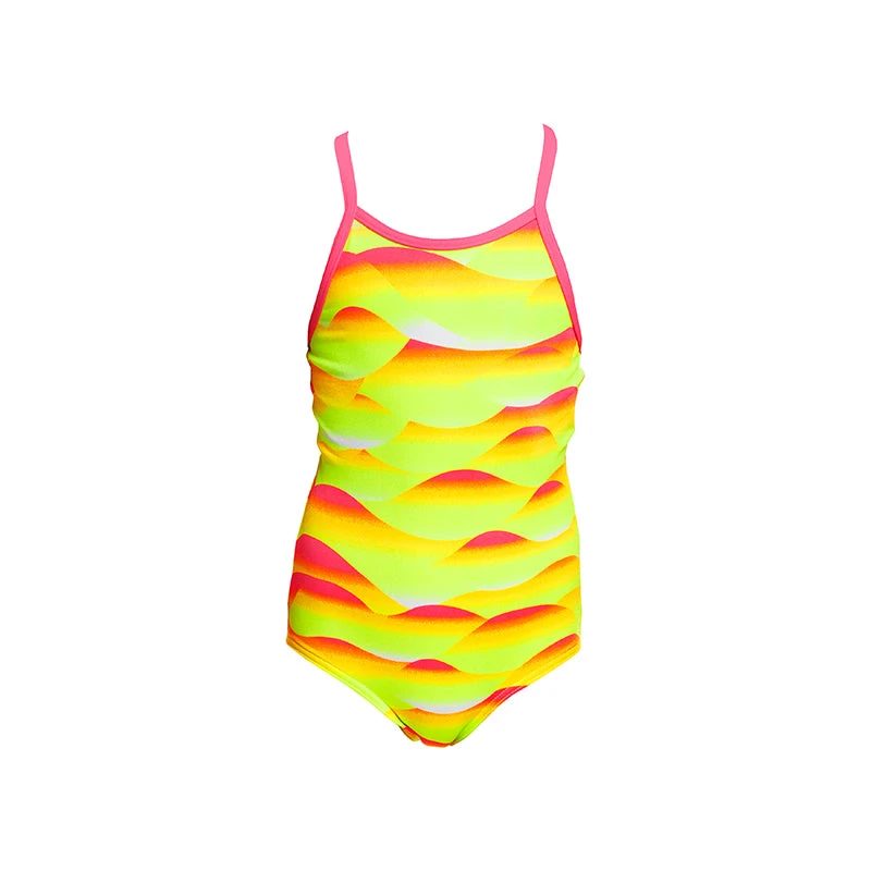 Funkita - Custard Tart - Toddler Girls Eco Printed One Piece - Image 2