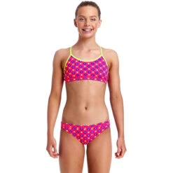 Funkita - Daisy Dots - Girls Racerback Two Piece