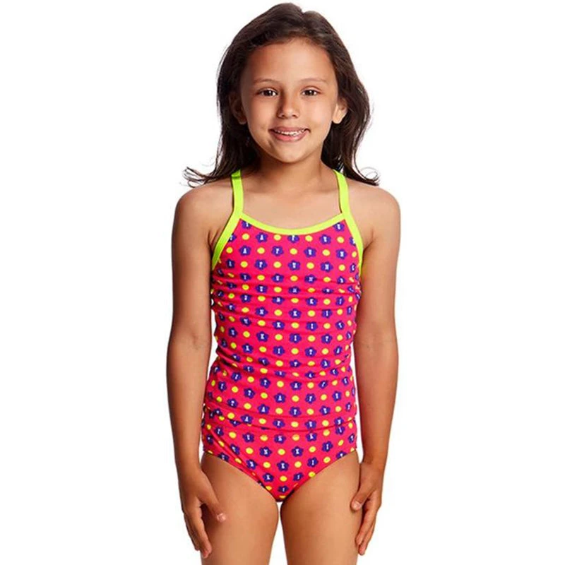 Funkita - Daisy Dots - Toddlers Girls Tankini Two Piece