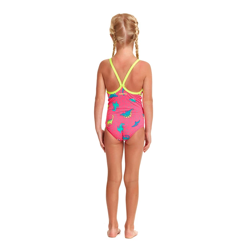 Funkita - Dancing Dino - Toddler Girls Printed One Piece - Image 3