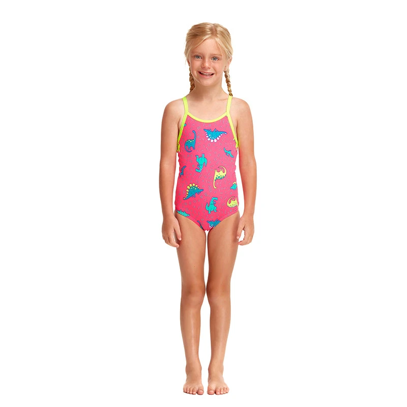 Funkita - Dancing Dino - Toddler Girls Printed One Piece - Image 4