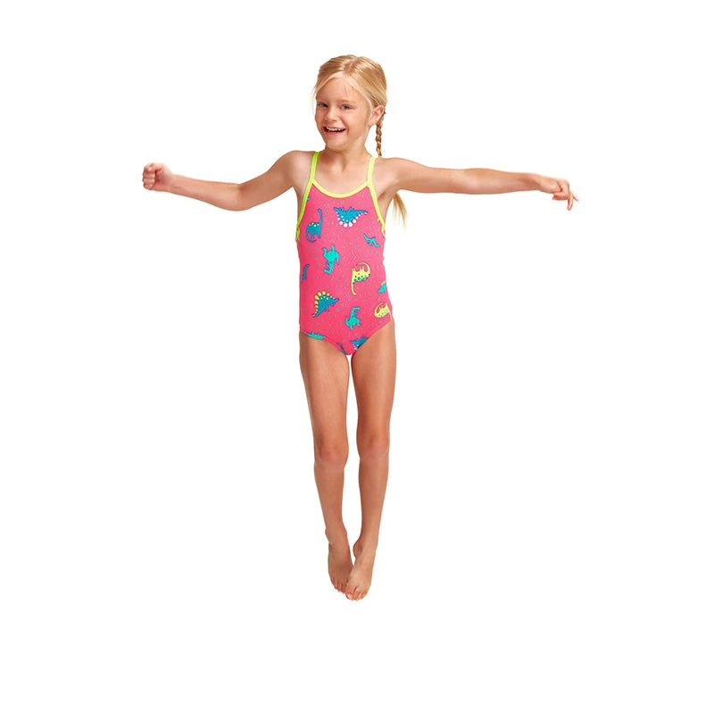Funkita - Dancing Dino - Toddler Girls Printed One Piece - Image 5