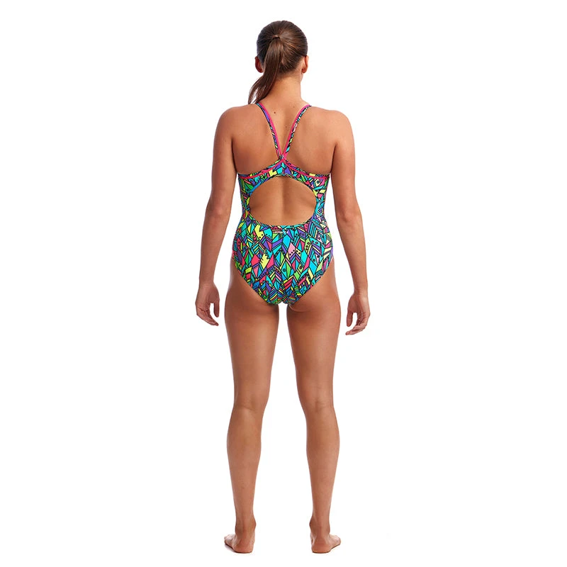 Funkita - Feather Fiesta - Ladies Diamond Back One Piece - Image 3