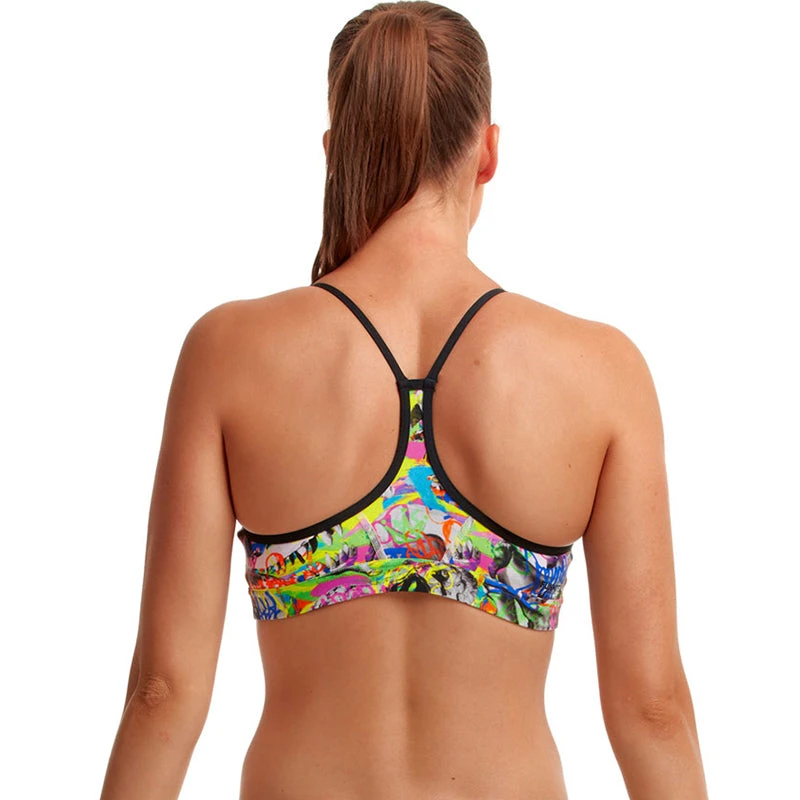 Funkita - Fossil Fuel - Ladies Swim Crop Top - Image 3
