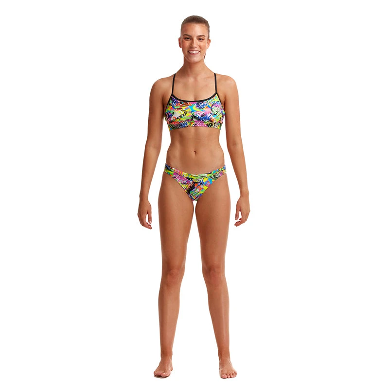 Funkita - Fossil Fuel - Ladies Swim Crop Top - Image 4