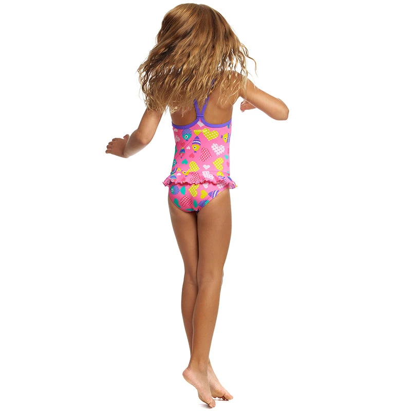 Funkita - Lolly Fish - Toddler Girl's Belted Frill One Piece - Image 4