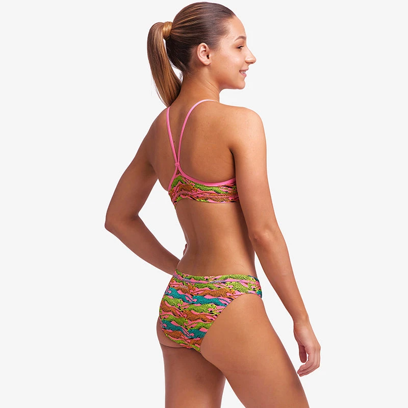 Funkita - Lying Cheet - Girls Eco Racerback Two Piece - Image 4