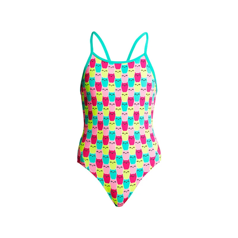 Funkita - Minty Mittens - Girls Diamond Back One Piece - Image 2