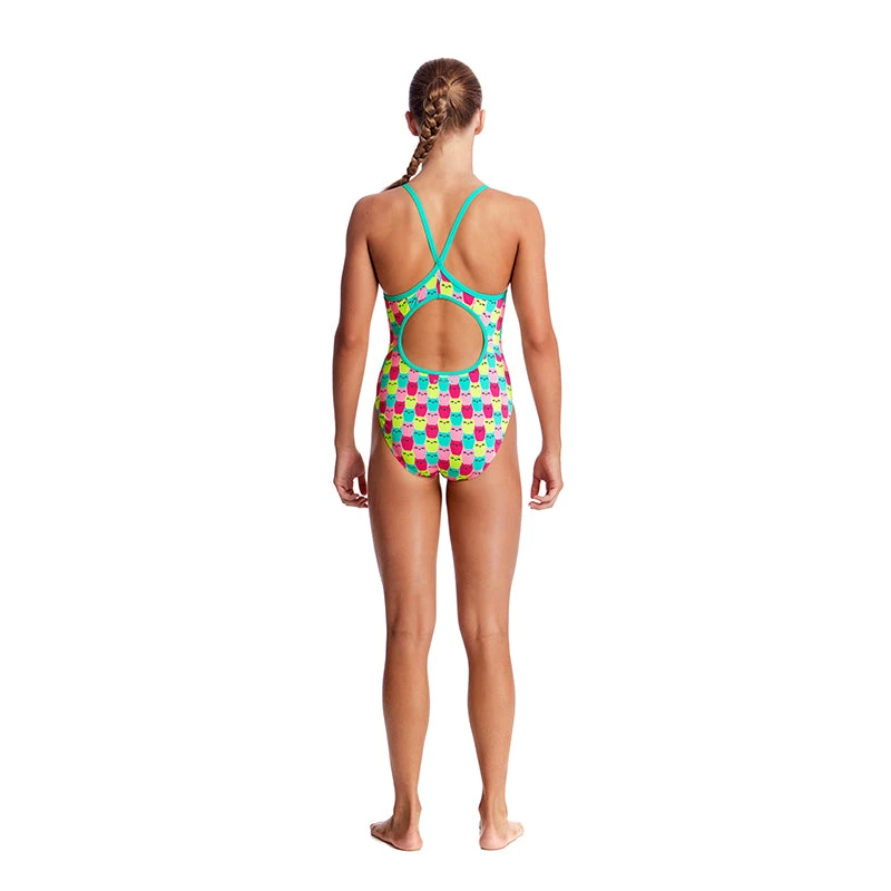 Funkita - Minty Mittens - Girls Diamond Back One Piece - Image 3