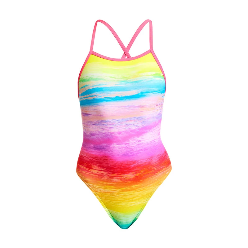 Funkita - Ocean Ink - Girls Tie Me Tight One Piece - Image 2
