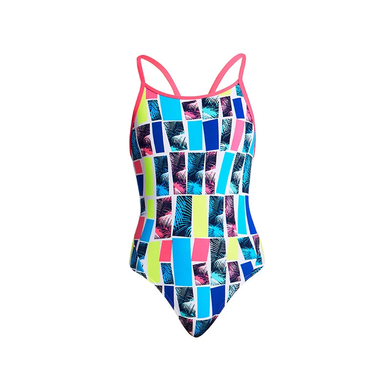 Funkita - Palm Bar - Girls Diamond Back One Piece - Image 2