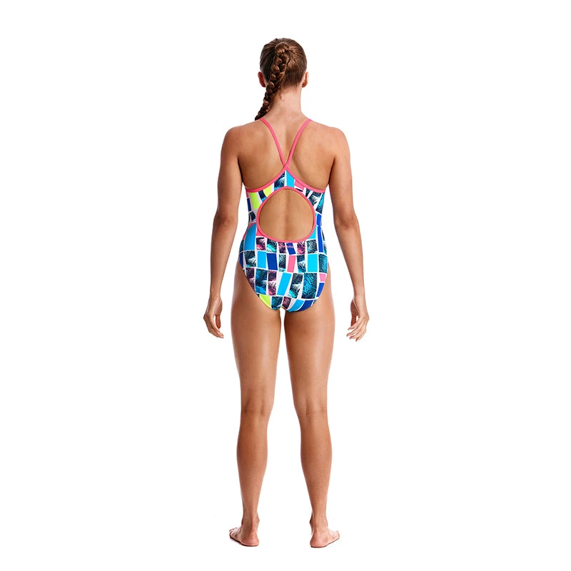 Funkita - Palm Bar - Girls Diamond Back One Piece - Image 3
