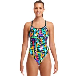 Funkita - Paper Cut - Ladies Diamond Back One Piece