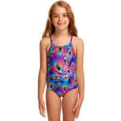 Funkita - Peacock Paradise - Toddlers Girls Printed One Piece