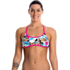 Funkita - Pic Mix - Ladies Tie Down Bikini Top