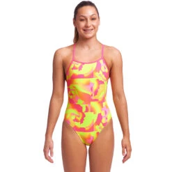 Funkita - Pinged Pink - Girls Tie Me Tight One Piece