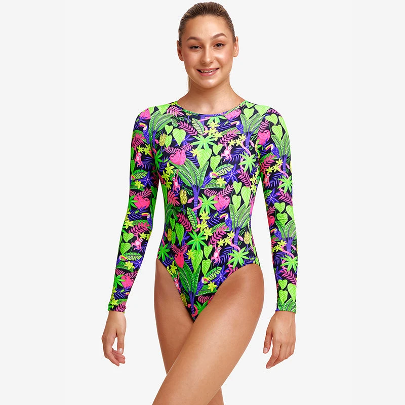 Funkita - Sloth Slumber - Girls Long Shot One Piece - Image 5