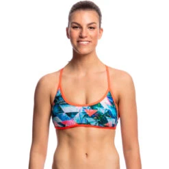 Funkita - Split Scene - Ladies Tie Down Bikini Top